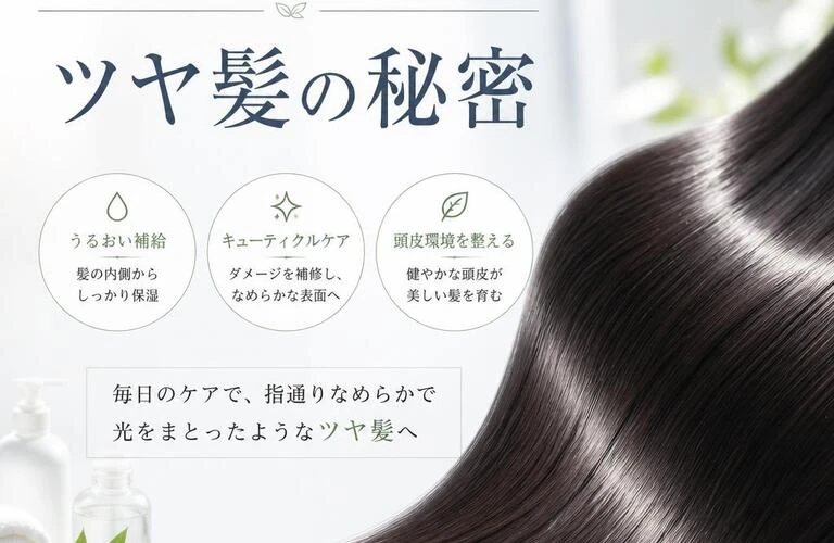 清潔感を引き立てるツヤ髪の秘密｜髪質改善するなら馬橋駅から徒歩２分　cradle hair