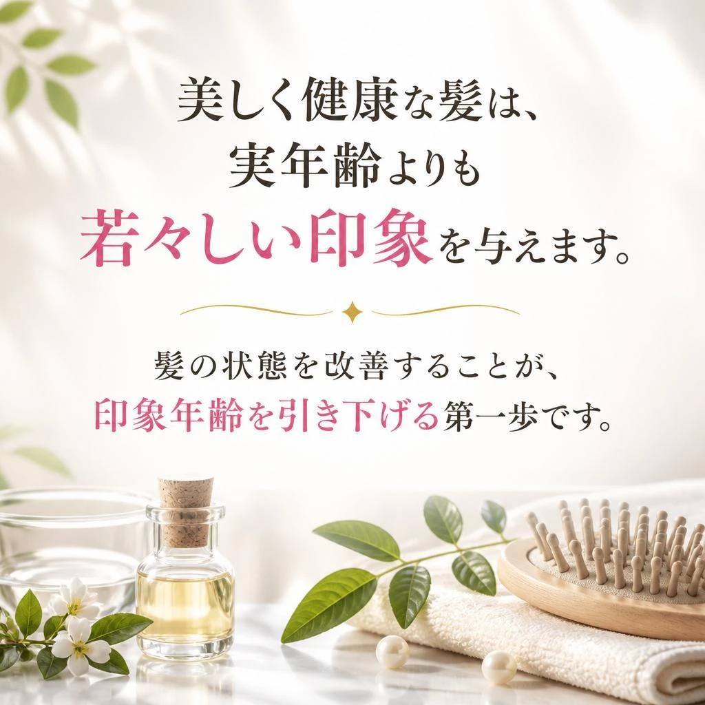 2. 髪の状態と印象年齢の関係