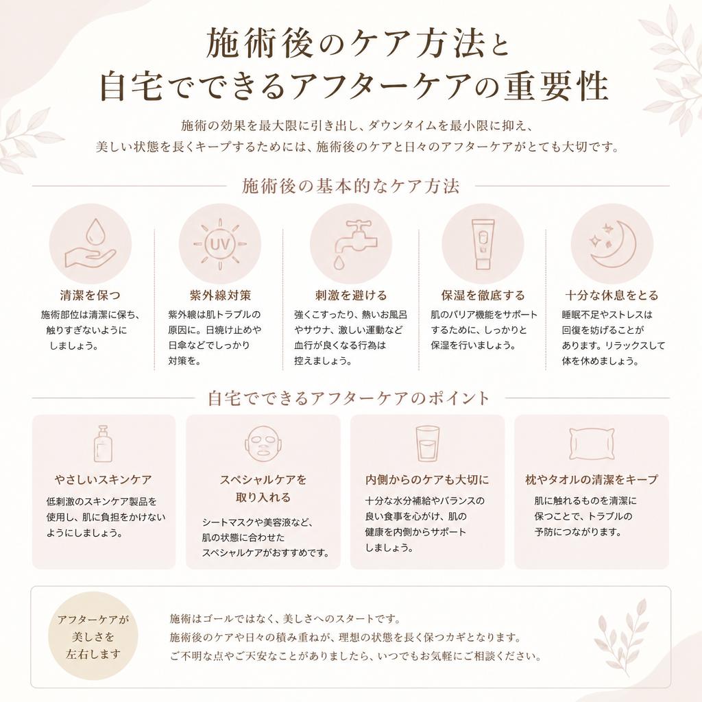 5. 施術後のアフターフォロー